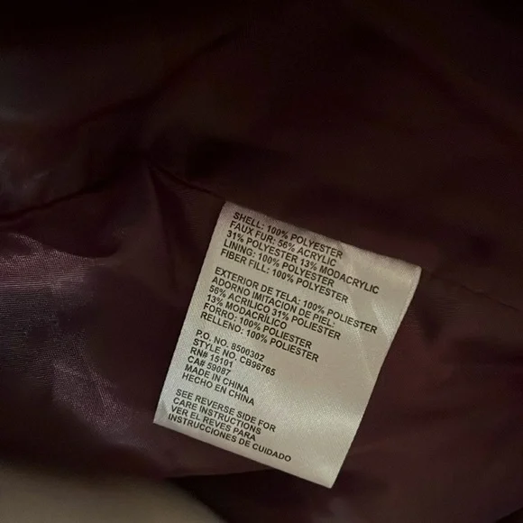 Women’s Celebrity Pink Puffer Coat with faux fur trim removable hood - Picture 10 of 10